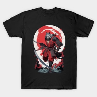 The werewolf man in samurai clothing is our signature summer shirt T-Shirt